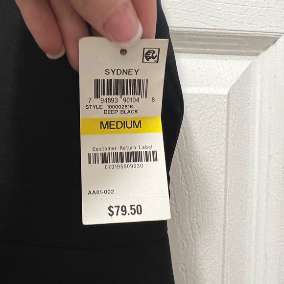 NWT Bar III - Deep Black Dress - size Medium - Picture 6 of 6